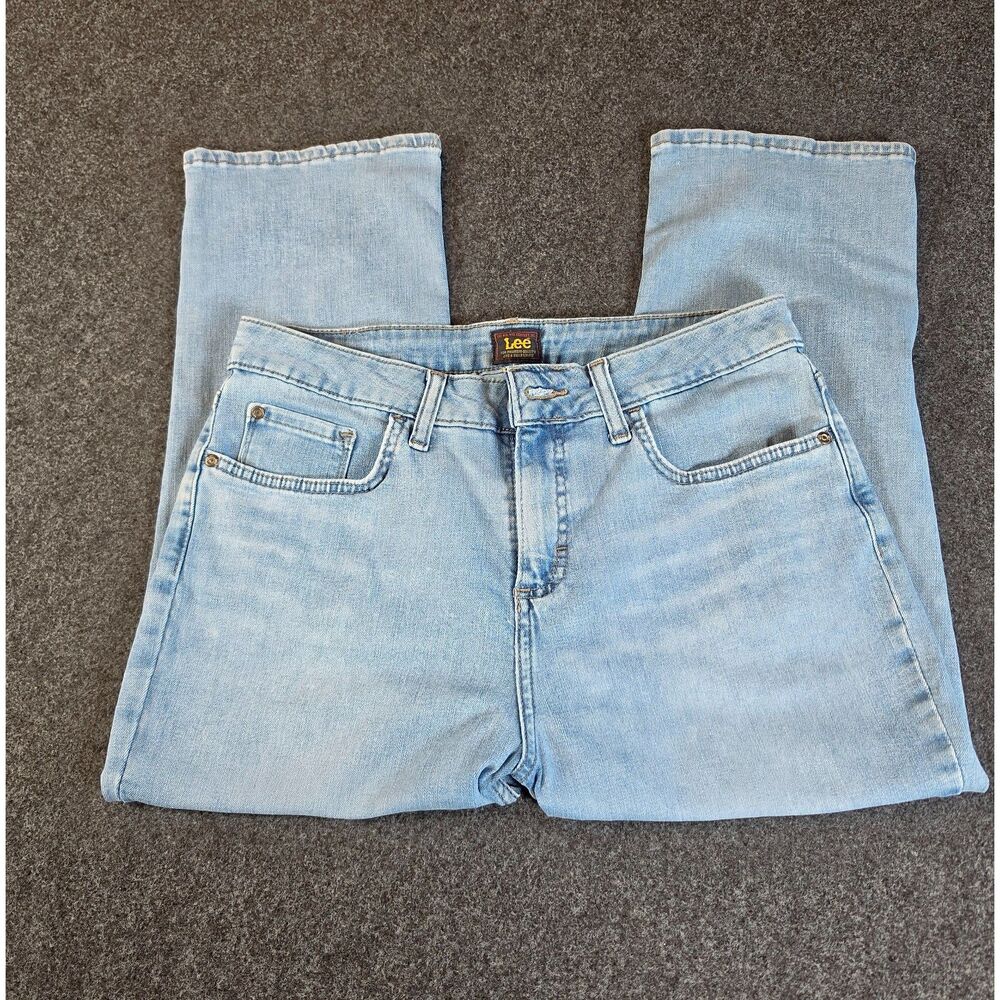 Lee Smarter Fit Capri Jeans Women's 10M Light Wash Stretch Denim